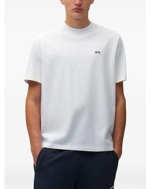 Arte' Logo-Print Graphic-Back T-Shirt - White
