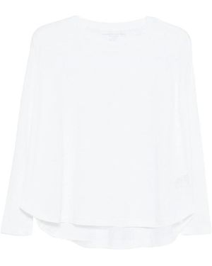 Majestic Filatures Curved-Hem T-Shirt - White