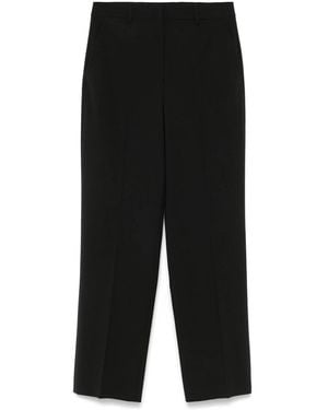 Theory High-Waisted Straight-Leg Pants - Black