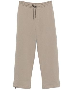 Woc Drawstring-Waist Track Trousers - Grey