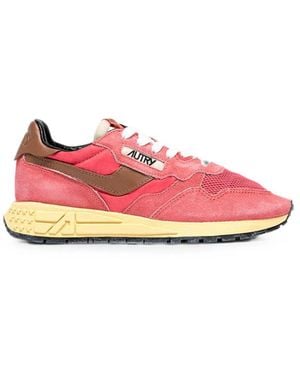 Autry Reelwind Panelled Trainers - Pink