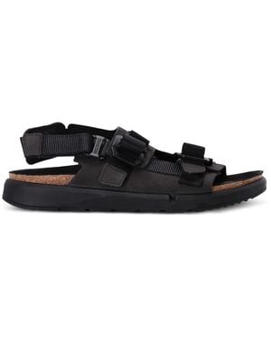 Birkenstock Shinjuku Logo-Strap Sandals - Black