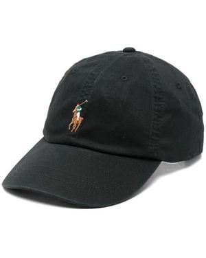 Ralph Lauren Polo Pony-Embroidery Baseball Cap - Black