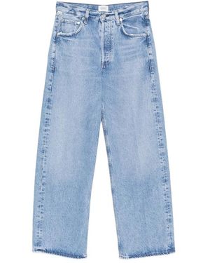 Citizens of Humanity Ayla Faded-Effect Wide-Leg Jeans - Blue