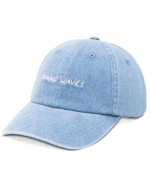 Maison Labiche Embroidered Cap - Blue