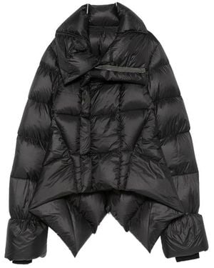 Rick Owens Quilted High-Neck Jacket - Black