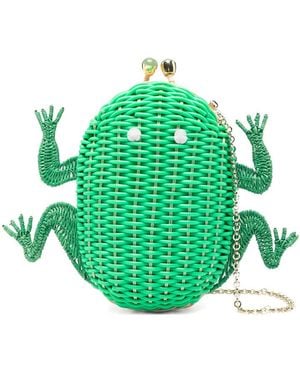 Serpui Mary Froglet Clutch Bag - Green