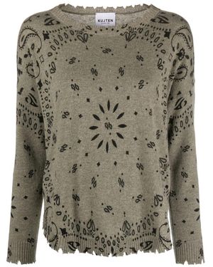Kujten Crew-Neck Cashmere Sweater - Green