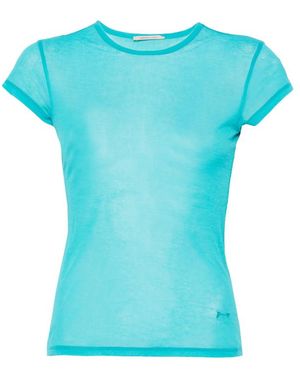 Paloma Wool Oma Semi-Sheer Short-Sleeve T-Shirt - Blue