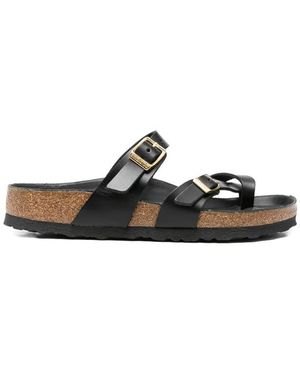 Birkenstock Mayari Buckle-Strap Flat Sandals - Black
