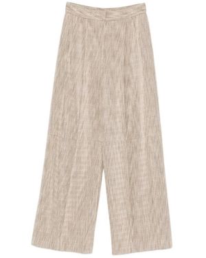 Giorgio Armani Neutrals Trousers - Natural