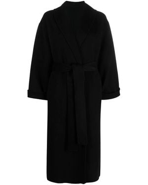 By Malene Birger Belted Wool Trench Coat - Black