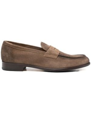 Doucal's Suede Loafers - Brown