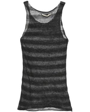 Paloma Wool Dino Striped Sheer Tank Top - Black