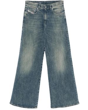 DIESEL Relaxed Mid Rise Jeans - Blue