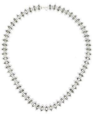 DARKAI Tennis Marquise-Cut Crystal Necklace - Metallic