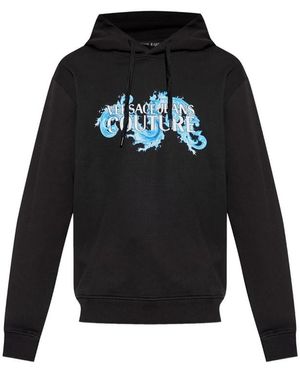 Versace Jeans Couture Hooded Jumper - Black