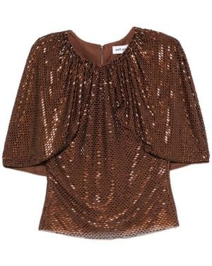 Self-Portrait Tops - Brown