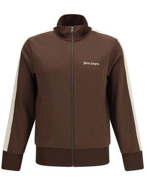 Palm Angels Classic Logo Track Jacket - Brown