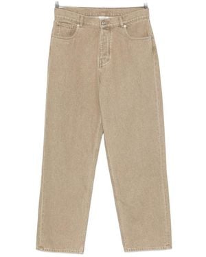 Drole de Monsieur Logo-Patch Belt-Loop Jeans - Natural