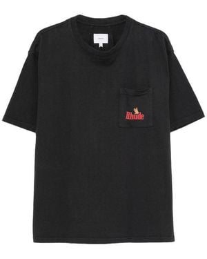 R H U D E © American Spirit Pocket T-Shirt - Black