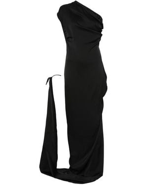 Vivienne Westwood One-Shoulder Draped Maxi Dress - Black