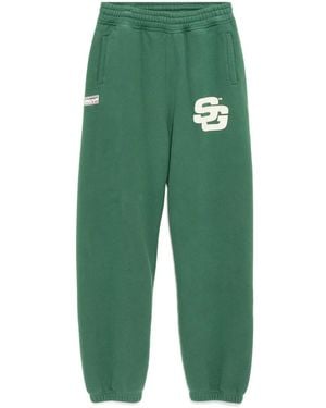SUMMER GAMES Logo-Print Track Pants - Green