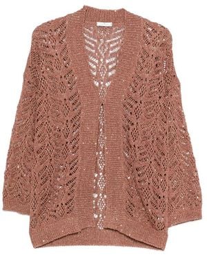 Panicale V-Neck Cardigan - Brown