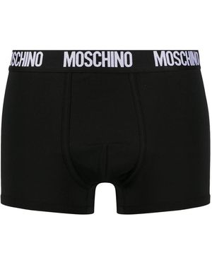 Moschino Logo Boxers (Set Of Two) - Black