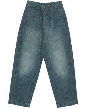 Soeur Button-Fly Straight Jeans - Blue