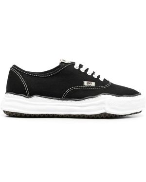 Maison Mihara Yasuhiro Baker Original Sole Canvas Low-Top Trainers - Black