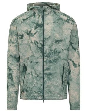 Y-3 Hooded Print Jacket - Green