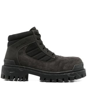 Balenciaga Lace-Up Boots - Black