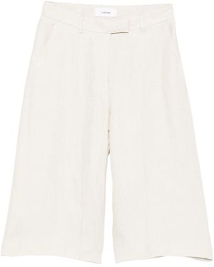 Lardini Wide-Leg Tailored Shorts - White