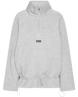 ROTATE BIRGER CHRISTENSEN Half-Zip Sweatshirt - Grey