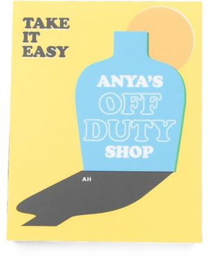 Anya Hindmarch Graphic-Print Sticker - Yellow