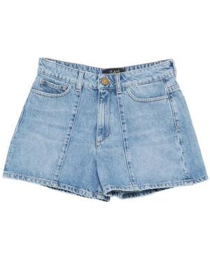 The Seafarer Evan Five-Pocket Panelled Shorts - Blue