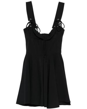 LES FILLES D'EVA Tied-Straps Mini Dress - Black