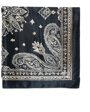 R13 Bandana-Print Scarf - Black