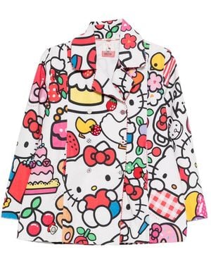 Péro Print Jacket - Red