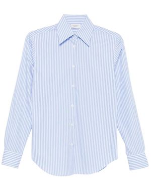 Mazzarelli Striped Buttoned Shirt - Blue