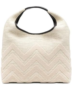 Missoni Neutrals Tote Bags - White