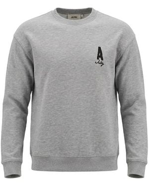 Autry Heritage Sweatshirt With Washed Effect - Gray