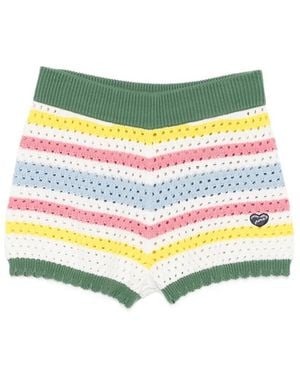 Maison Labiche Striped Shorts - Yellow