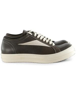 Rick Owens Vintage Leather Sneakers - Black