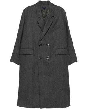 Soeur Double-Breasted Wool Coat - Black
