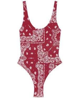 VENUJA Bandana-Print Swimsuit - Red