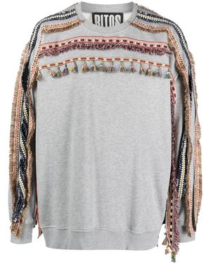 RITOS Tassel-Detail Sweatshirt - Grey