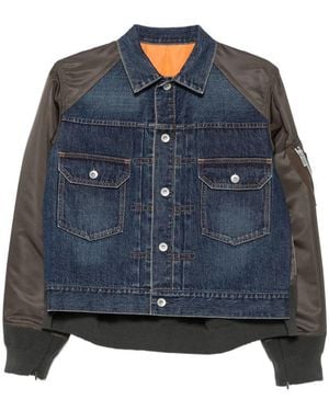 Sacai Jackets - Blue