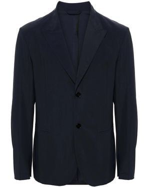 Eraldo Single-Breasted Blazer - Blue